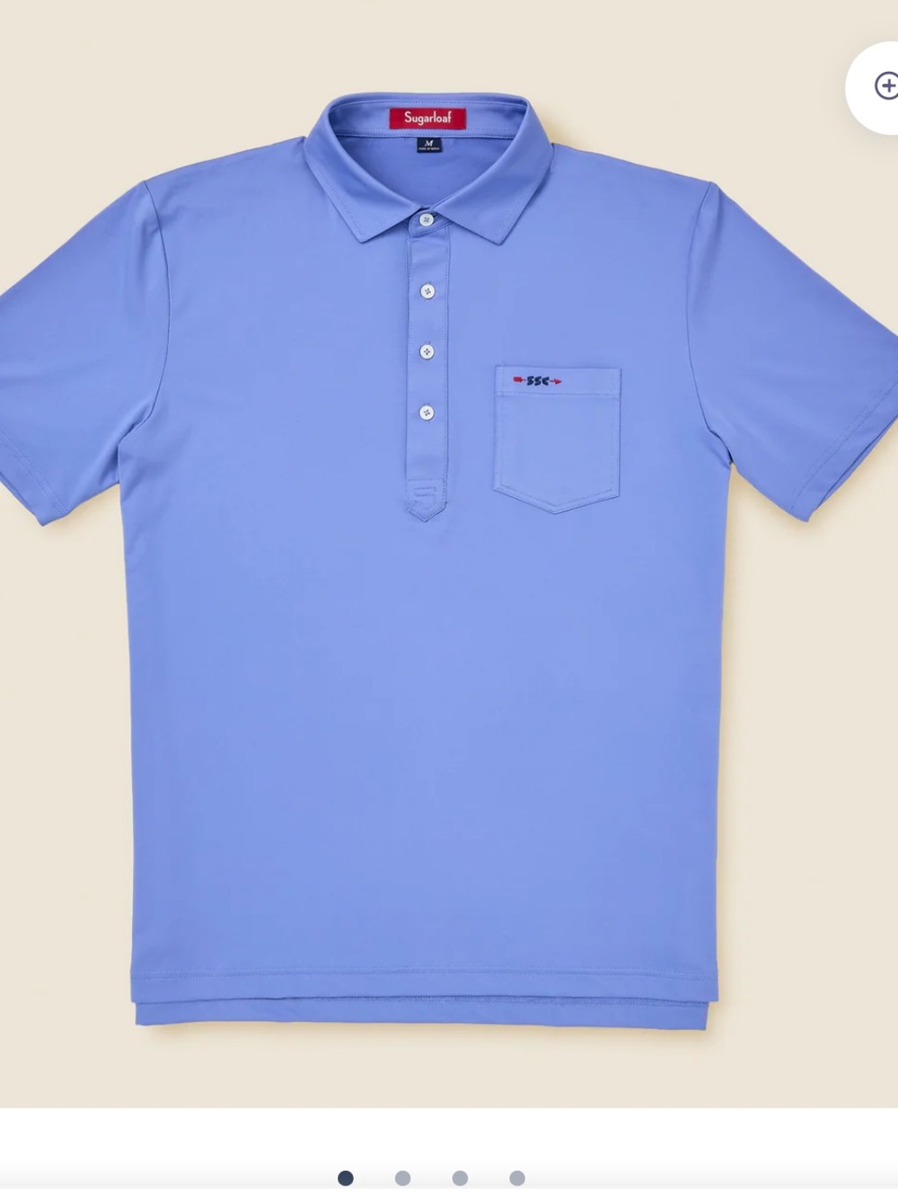 Sugarloaf Social Club Polo in Periwinkle Blue - Large